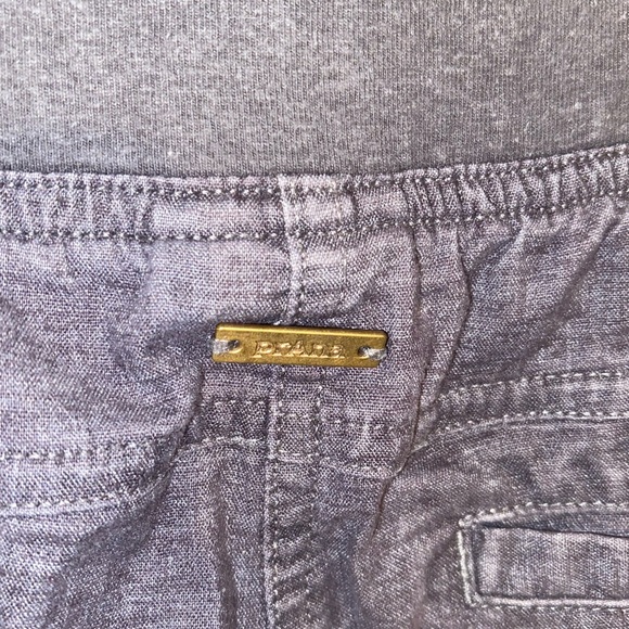 prAna Mantra Pant Gray Wide Leg Pants Hemp blend Yoga Loungewear Activewear - Picture 7 of 13